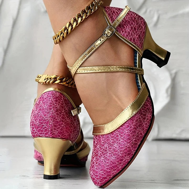 Taleia | Mary Jane Low Heel Strap Shoes