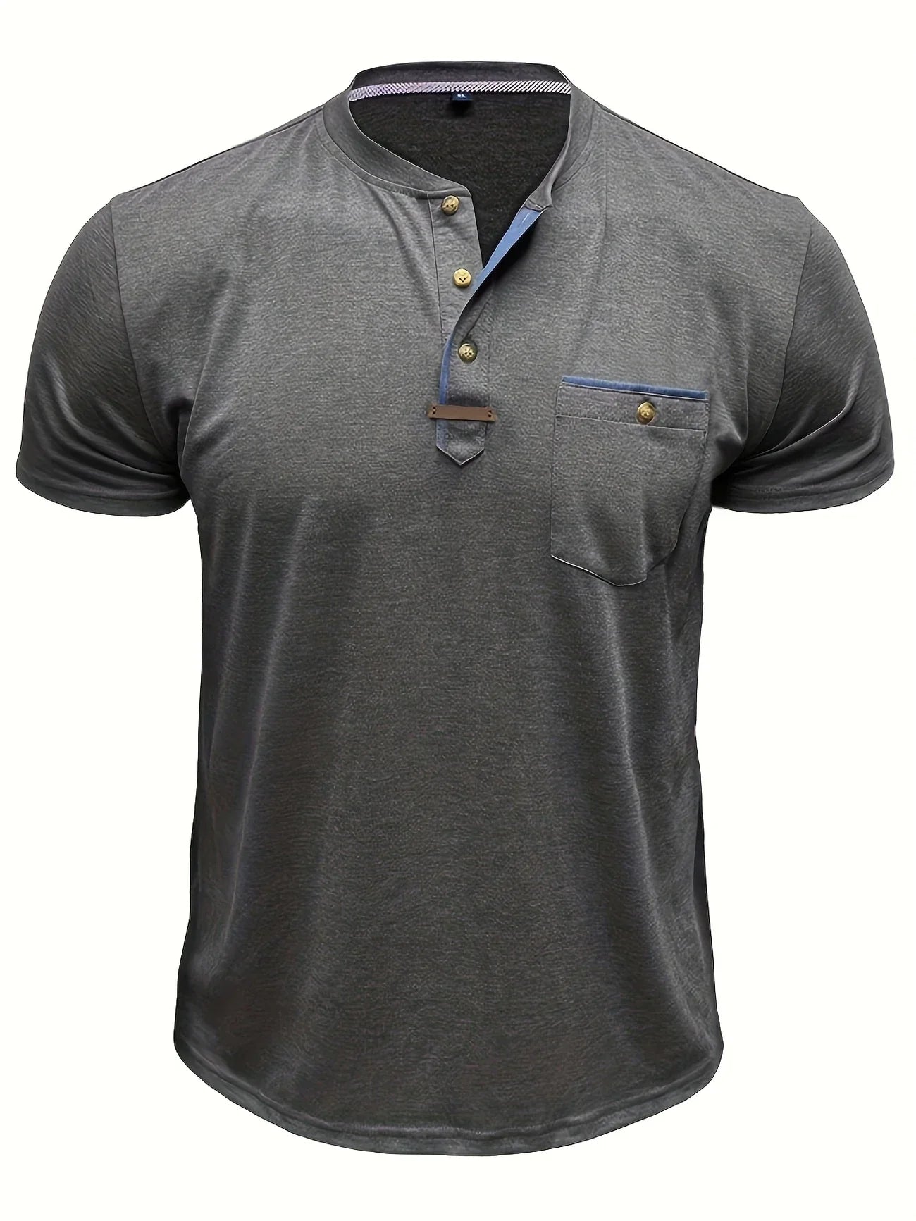 Saxon | Short Sleeve Henley Pocket T Shirt