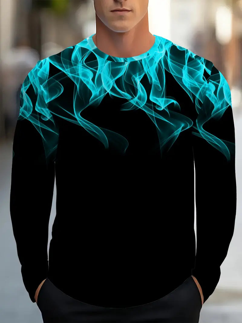 Bartlett | Long Sleeve Round Neck Printed Shirt
