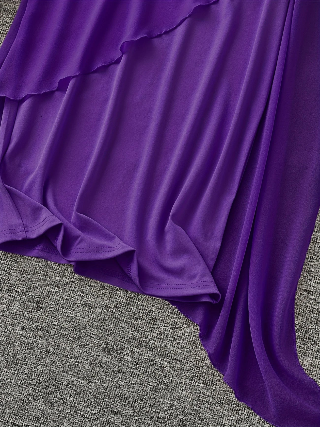 Maren | Sleeveless Asymmetric Layer Midi Dress