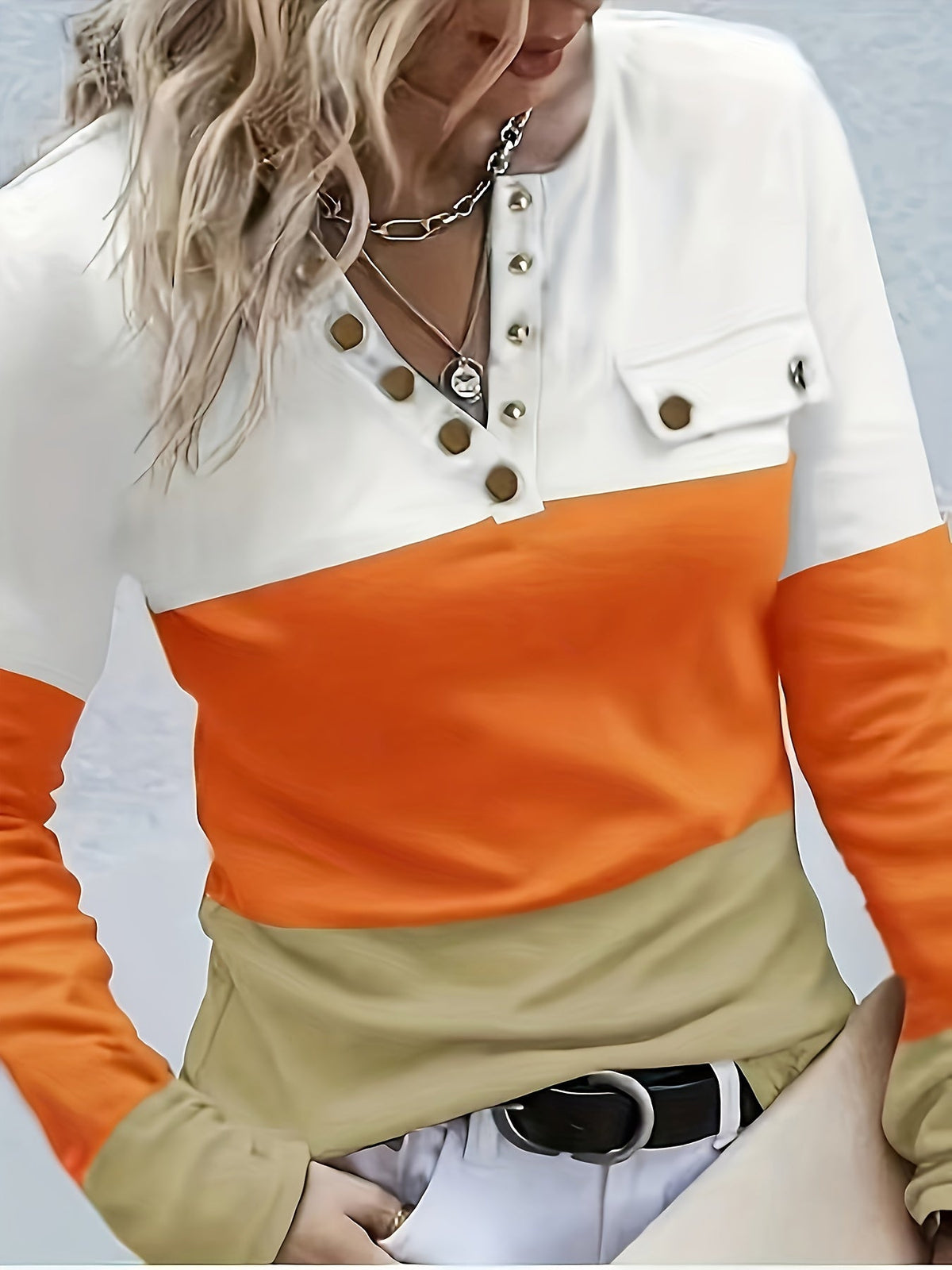 Novasync | Long Sleeve Colour Block T-Shirt