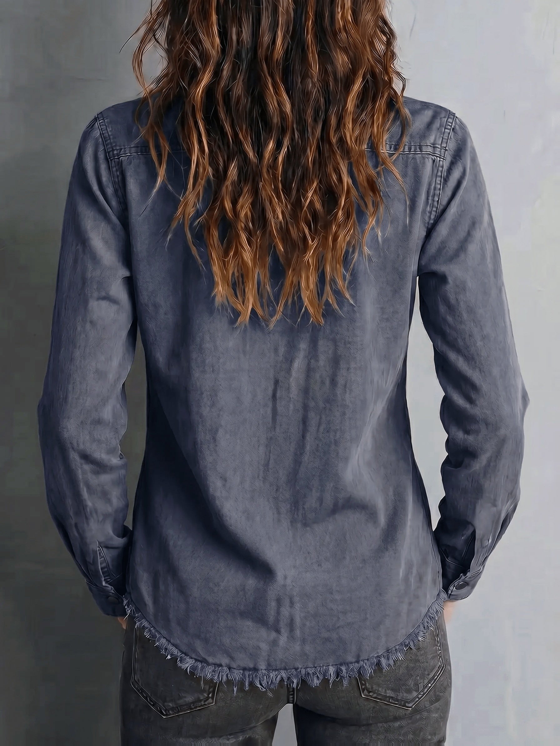 Blazka | Long Sleeve Button Front Shirt with Pockets