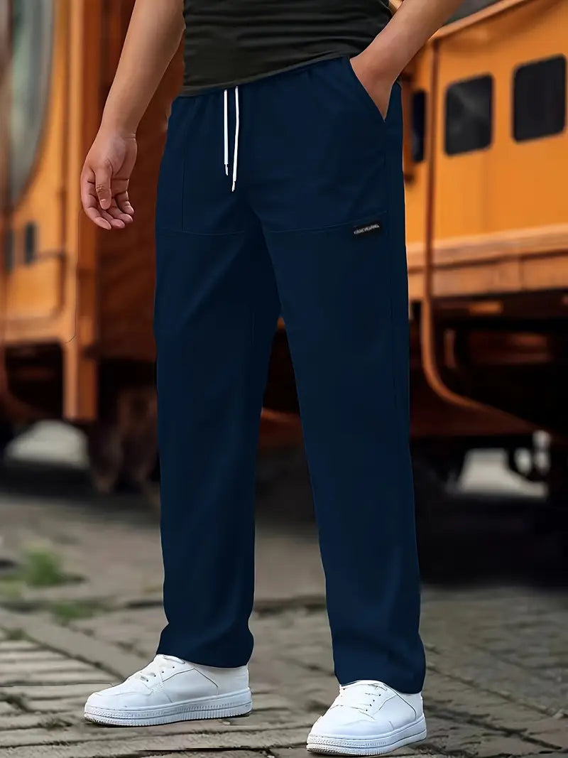 Travys | Straight Leg Drawstring Pocket Joggers