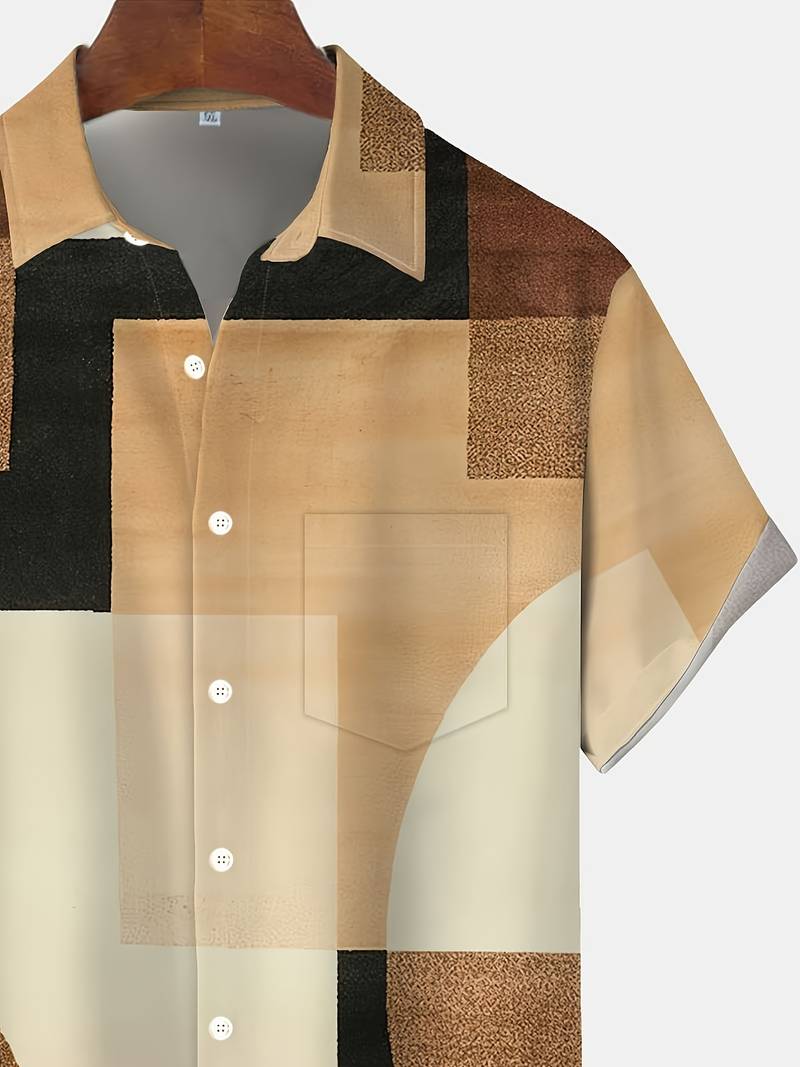Boucher | Geometric Print Short Sleeve Shirt
