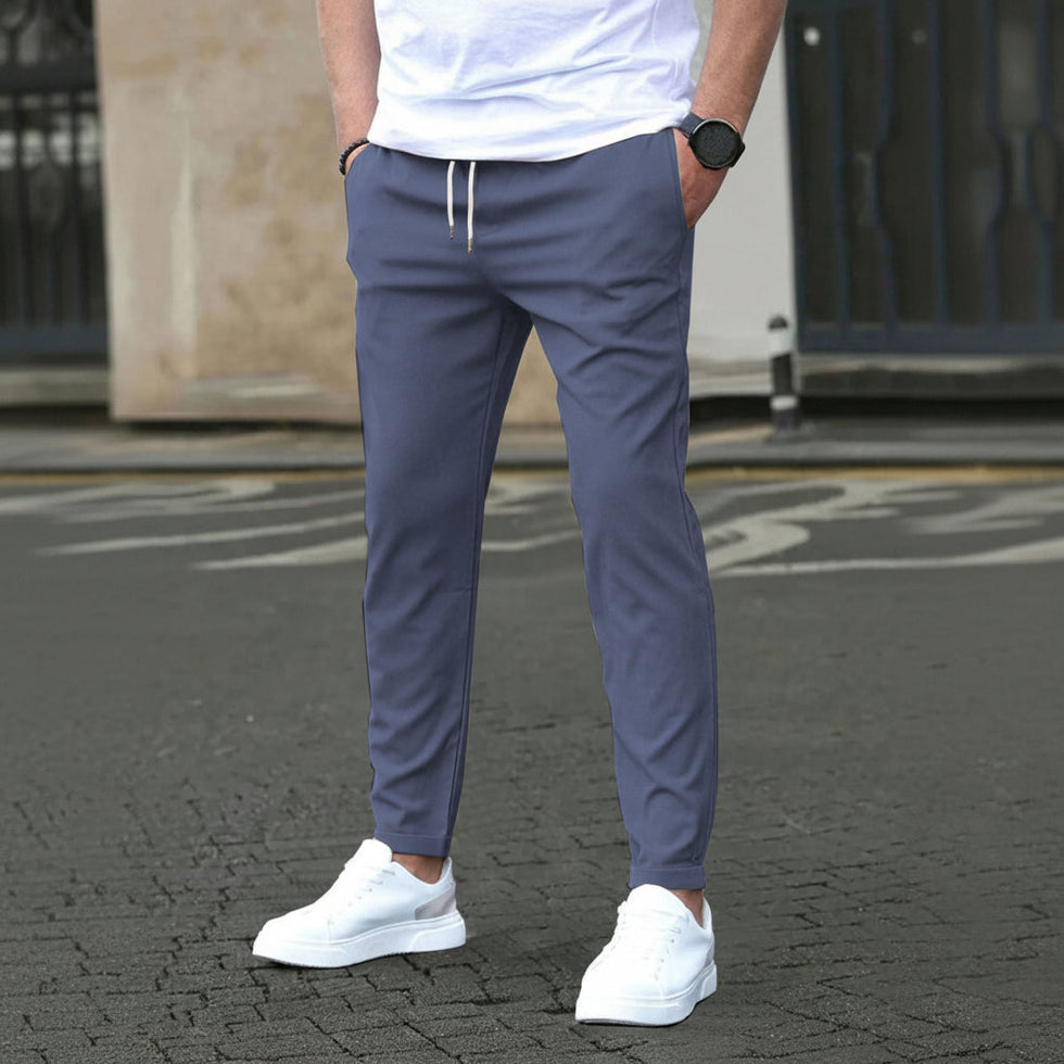 Jarkin | Straight Leg Trousers with Drawstring Waist