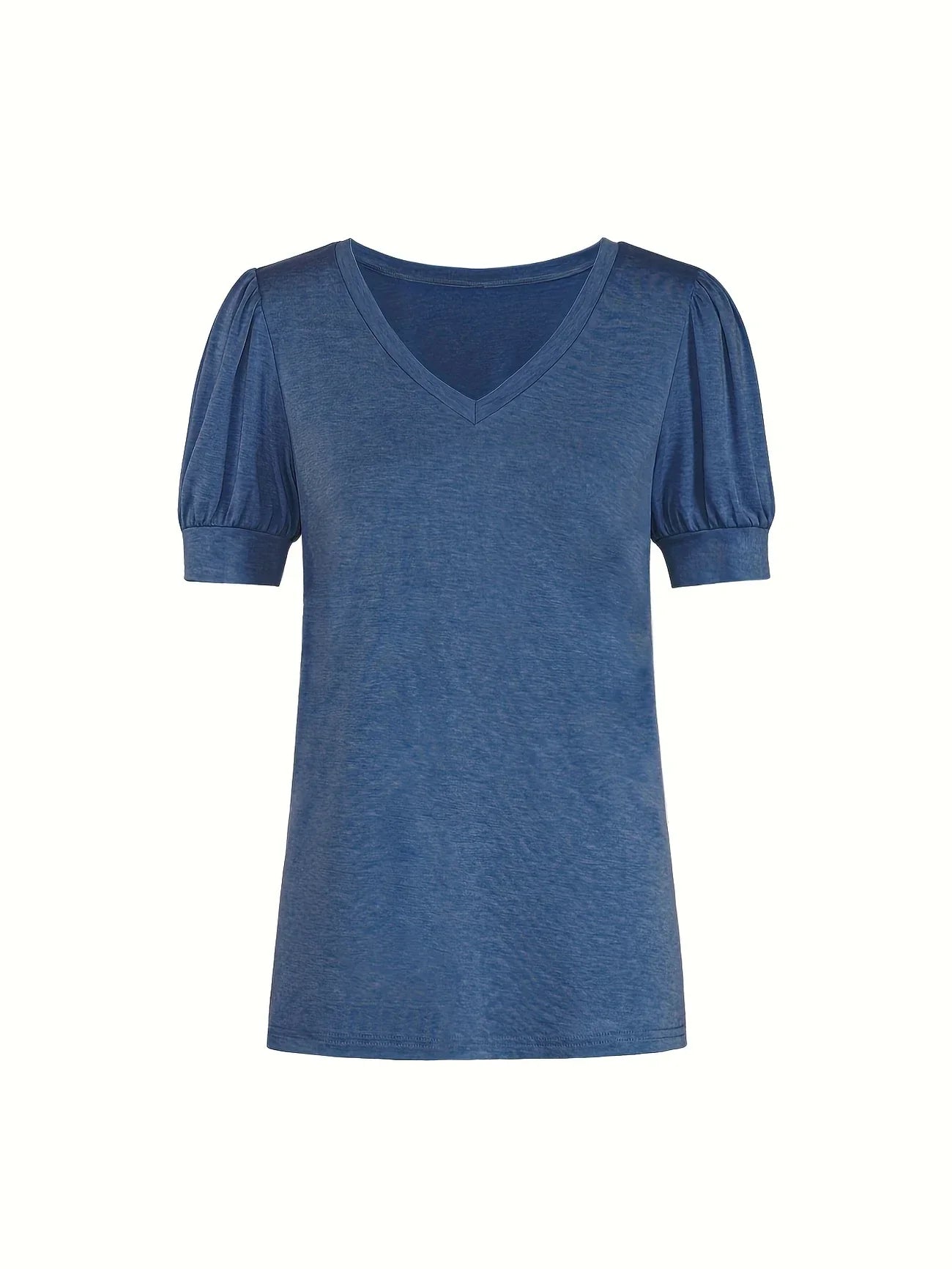 Kizzy | V-Neck Puff Sleeve T-Shirt
