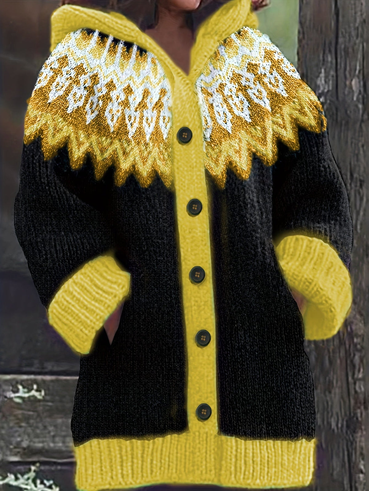 Peneeuva | Hooded Long Sleeve Winter Jumper