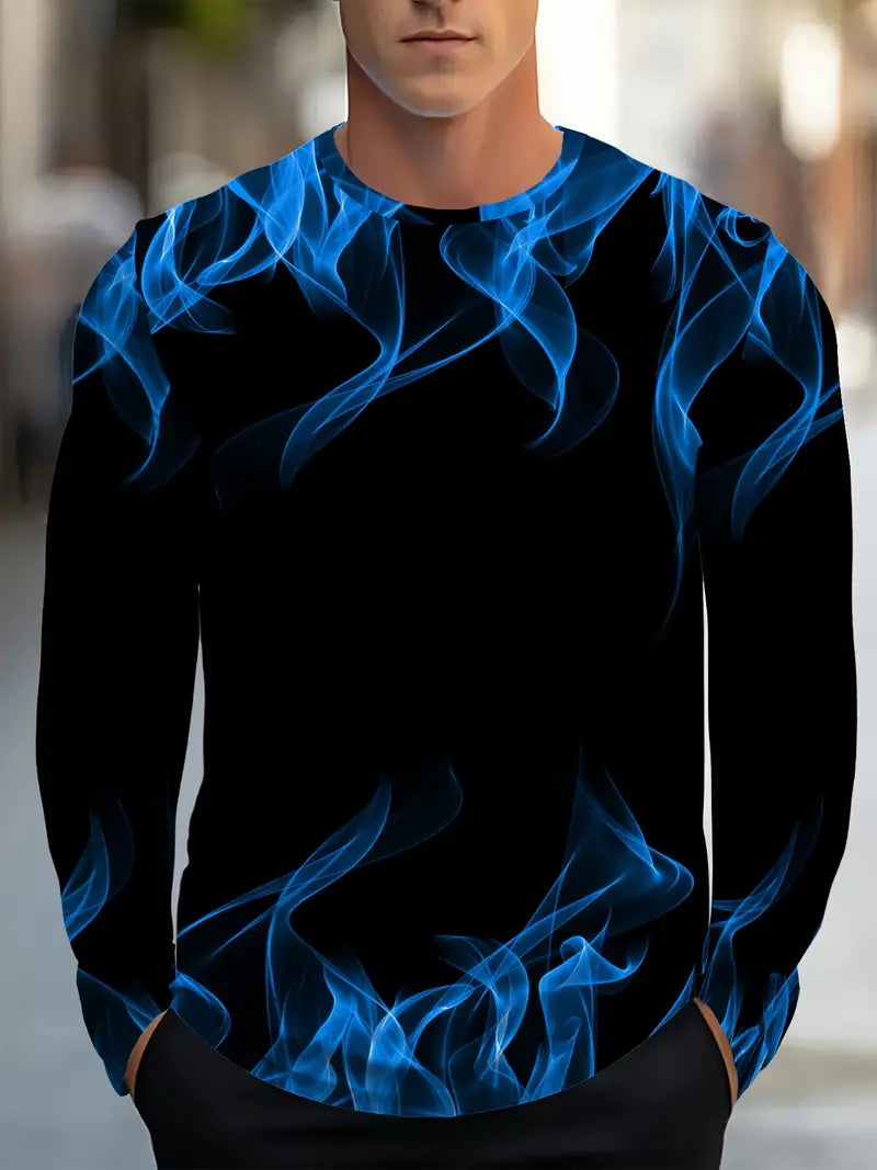 Bartlett | Long Sleeve Round Neck Printed Shirt