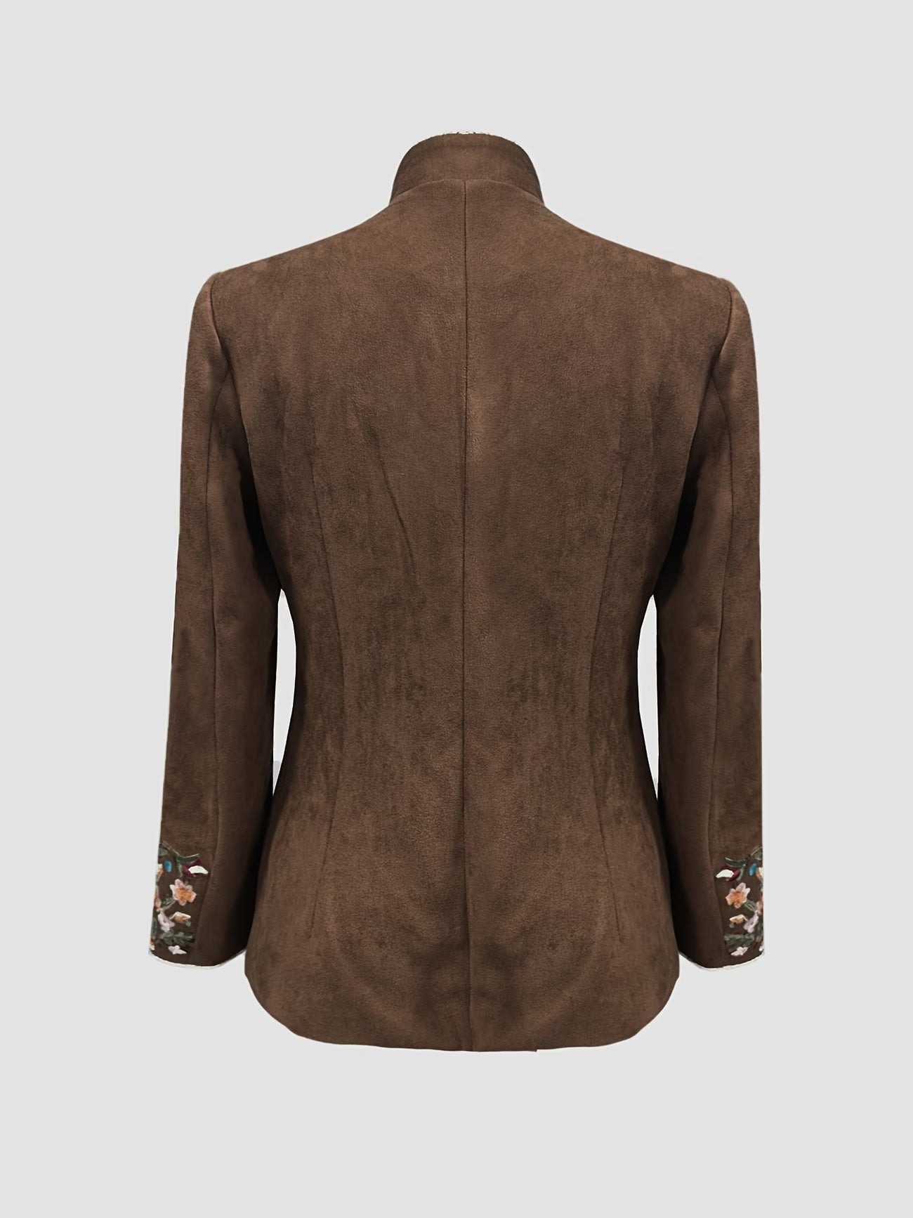 Anisaa | Embroidered Long Sleeve Stand Collar Jacket