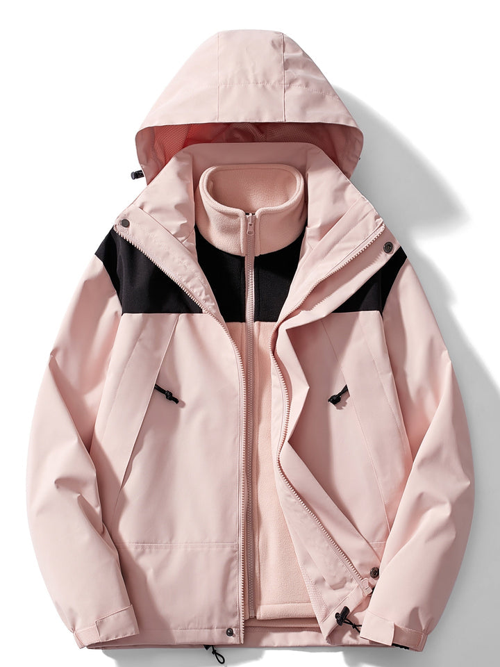 Jerome | Hooded Jacket with Layered Front Design