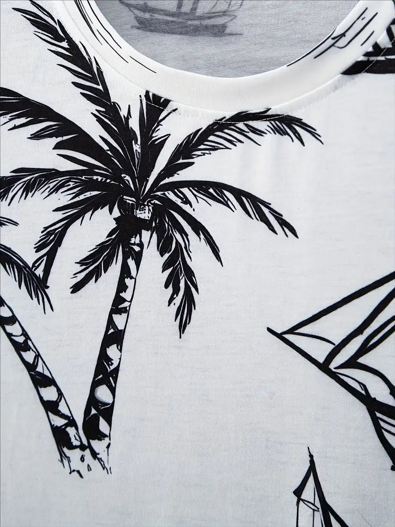 Barea | T Shirt Shorts Set Tropical Print