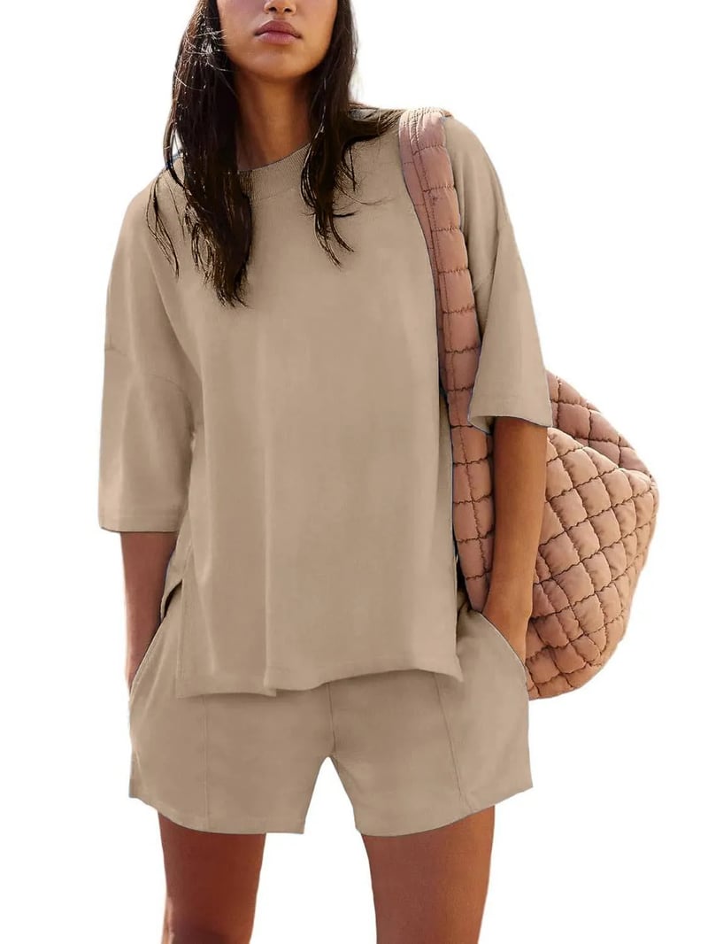 Iselin | Oversized Short Sleeve Top and Shorts Set