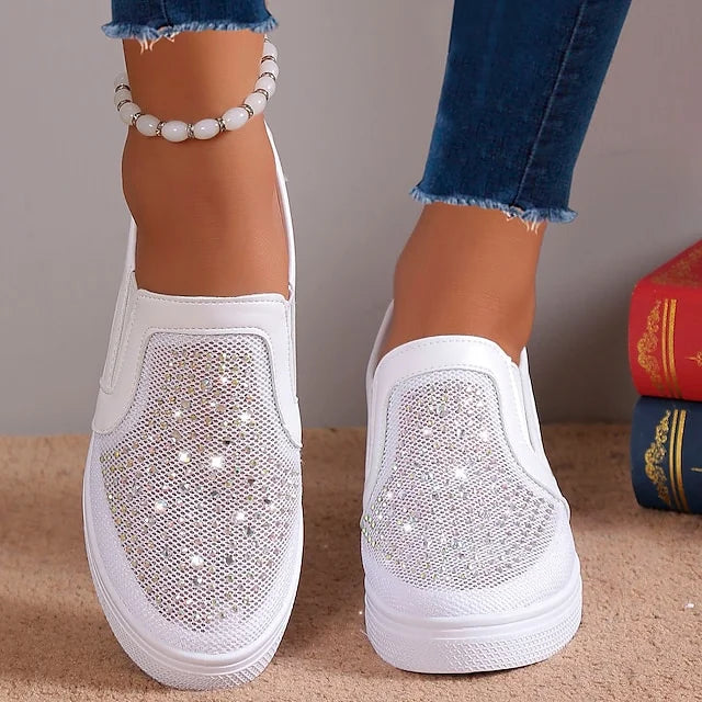 Romila | Mesh Slip On Platform Trainers