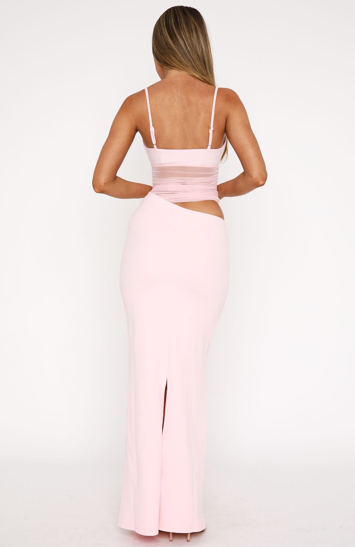 Aisling | Mesh Panel Bodycon Maxi Dress