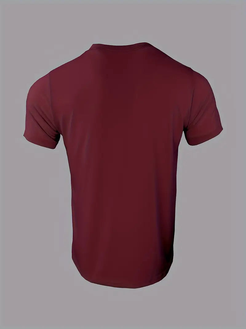 Eligio | Henley Neck Short Sleeve T Shirt