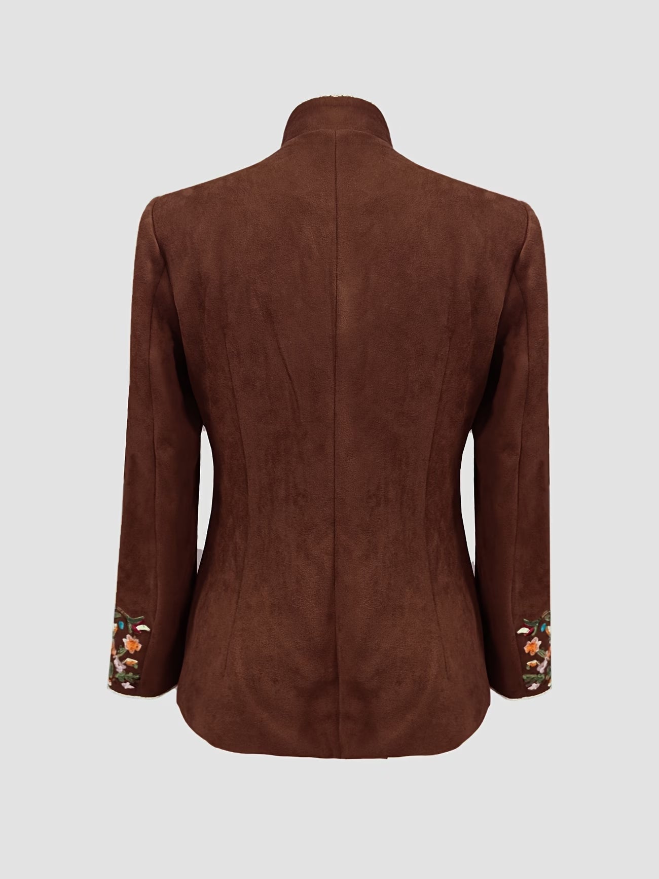 Anisaa | Embroidered Long Sleeve Stand Collar Jacket
