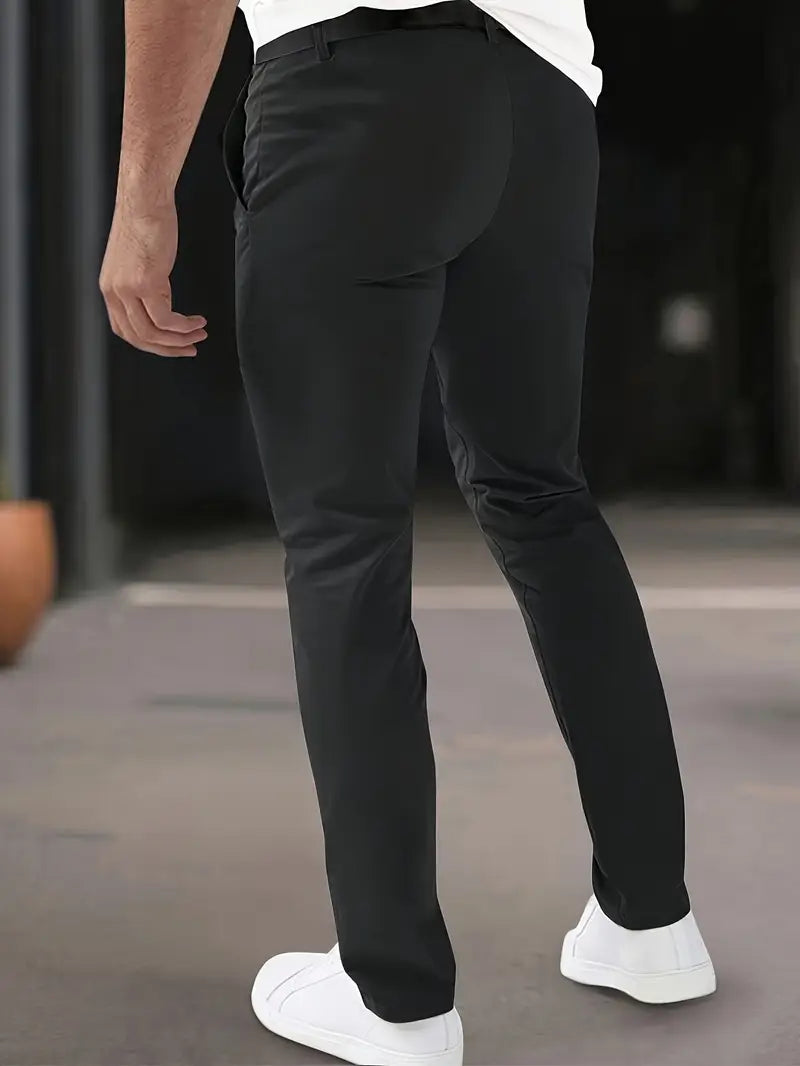 Edgardo | Pleated Slim Fit Trousers
