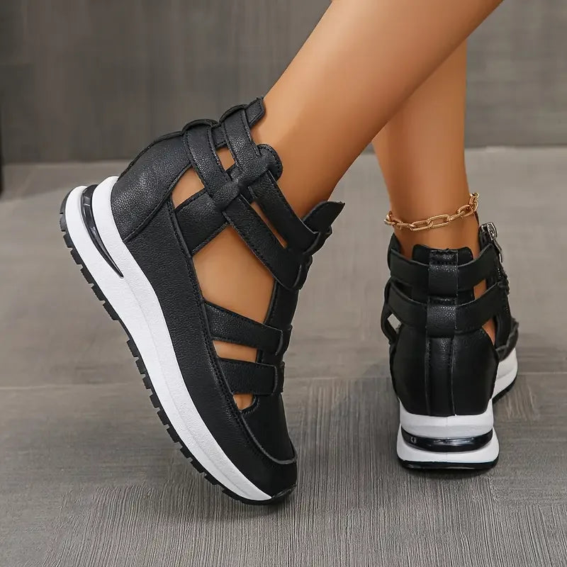 Souad - Wedge Sandal Trainers With Side Zip
