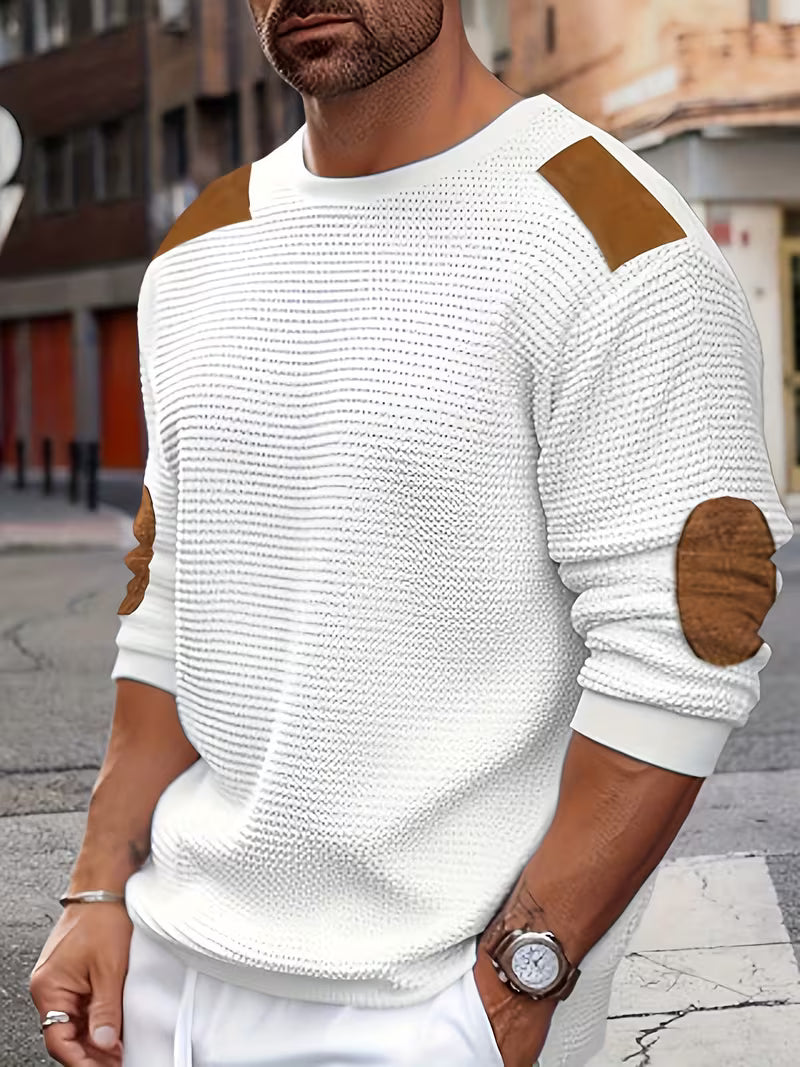 Apexcore | Waffle Knit Sweatshirt with Contrast Panels