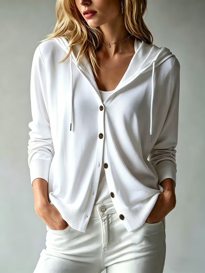 Avila | Hooded Button Front Cardigan