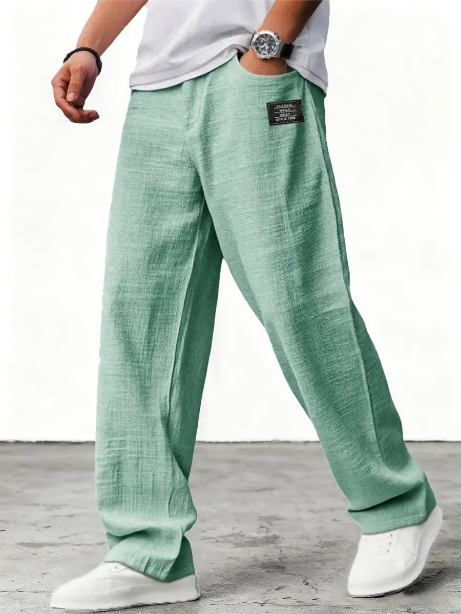 Lushan | Linen Wide Leg Trousers