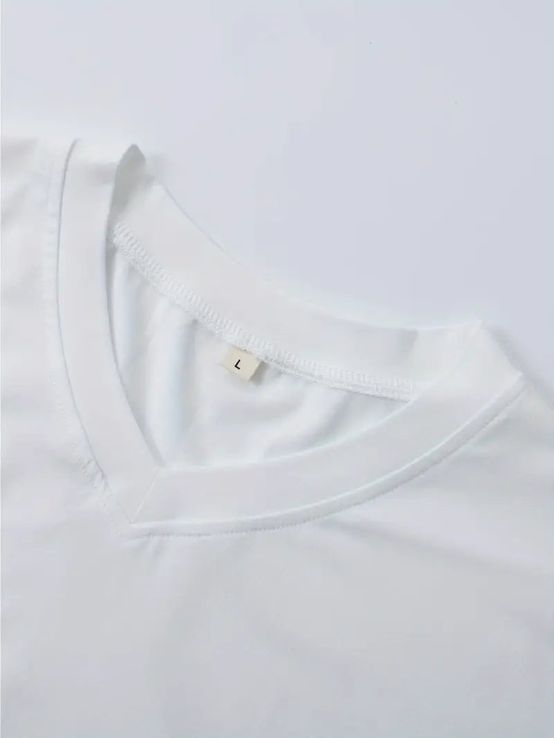Fraga | V-Neck Slim Fit Mens T-Shirt