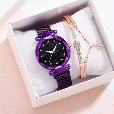 Enola | Star Dial Mesh Strap Watch