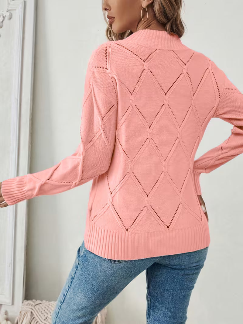 Sireanicia | Diamond Knit Jumper in Sky Blue