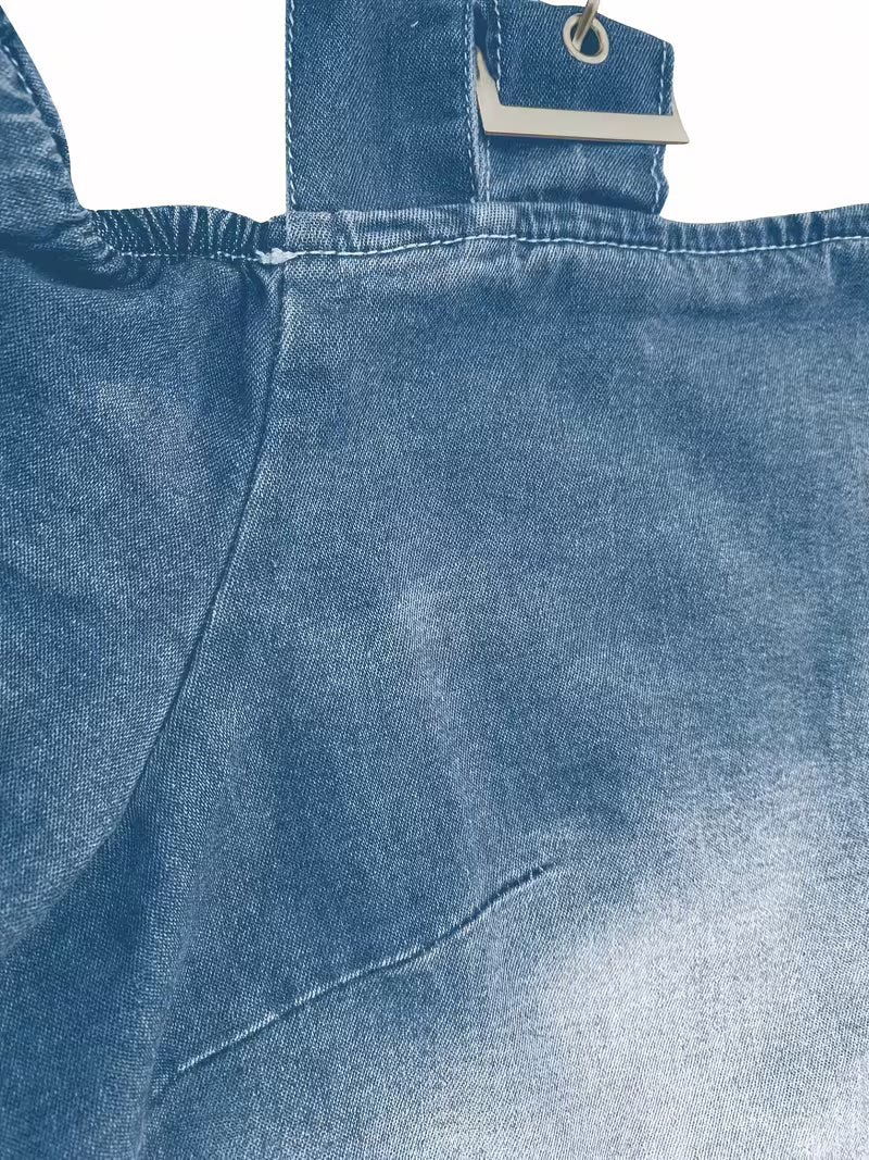 Kenya - Denim Off Shoulder Short Sleeve Top