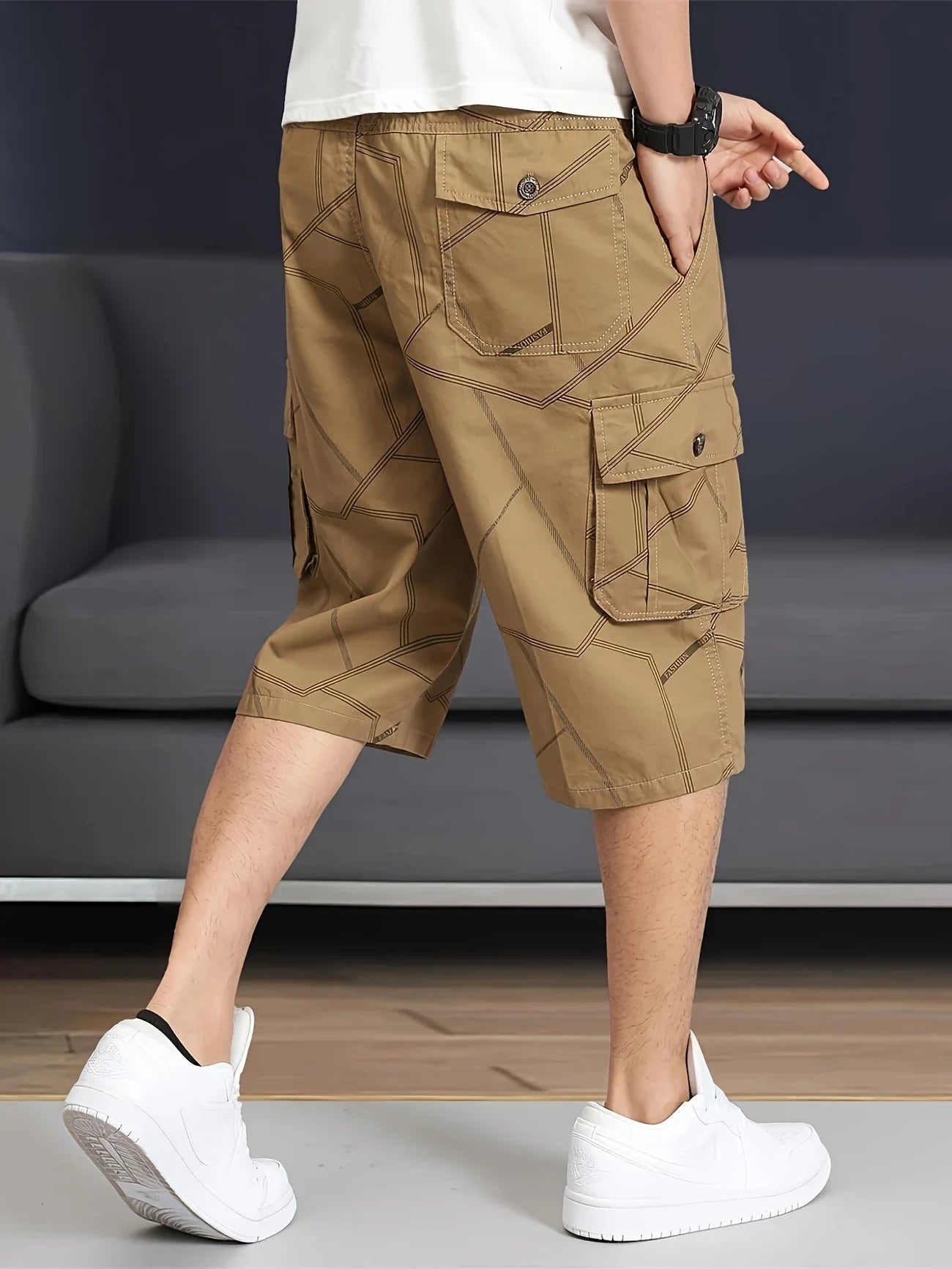 Hazlewood | Mens Long Cargo Shorts
