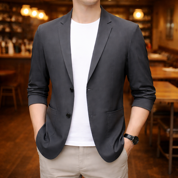 Danson | Single-Breasted Casual Tailored Blazer