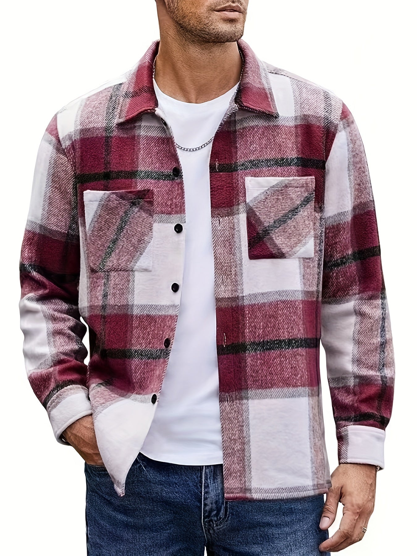 Bobby | Shirt Jacket with Long Sleeves and Checks
