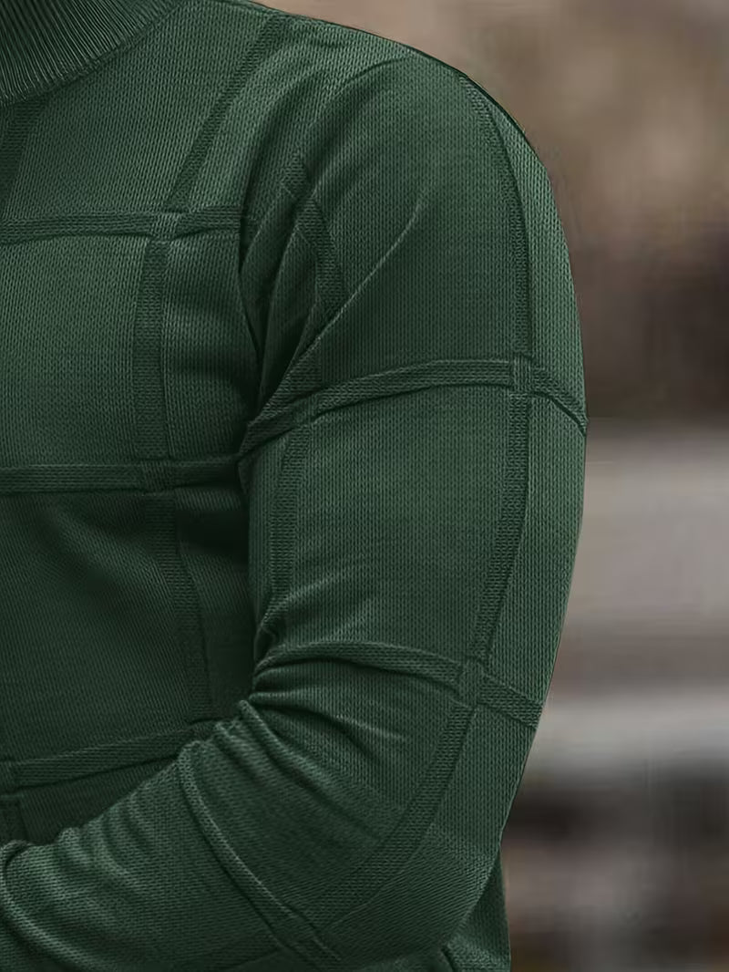 Roaan | Textured High Neck Long Sleeve Sweater