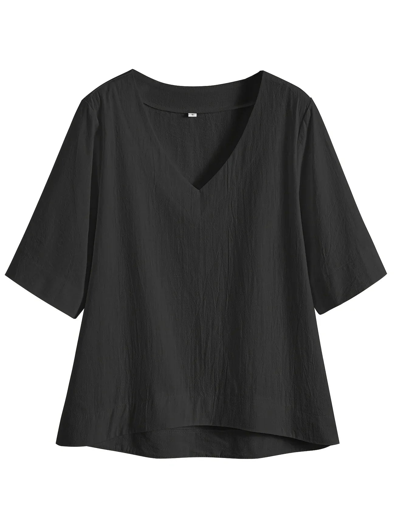 Mattea | V Neck Loose Short Sleeve Top