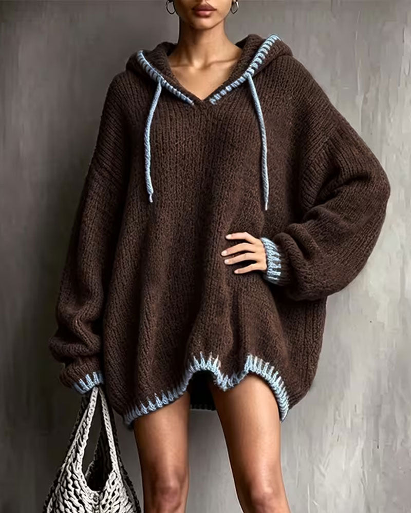 Engels | Hooded Sweater with Textured Knit