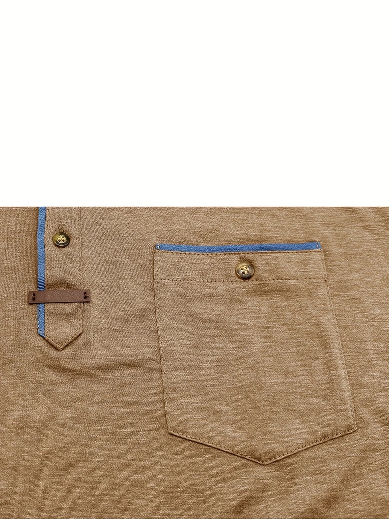 Saxon | Short Sleeve Henley Pocket T Shirt