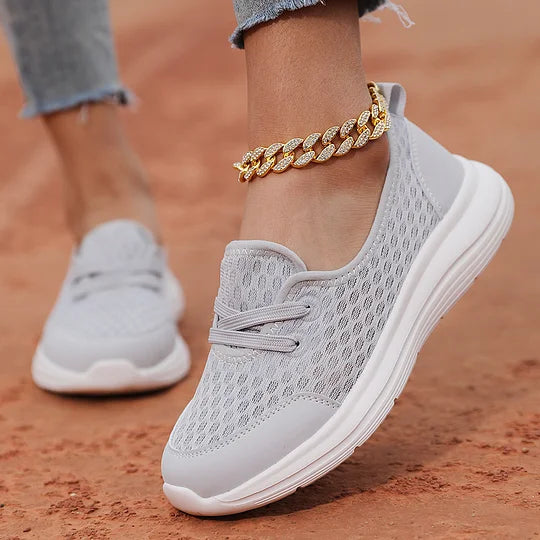 Firsova - Mesh Slip On Trainers Lightweight Sole