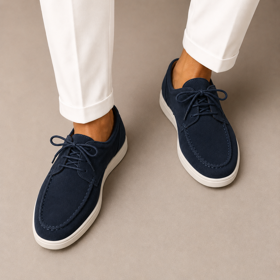 Lilian | Lace Up Shoes with Moc Toe Design