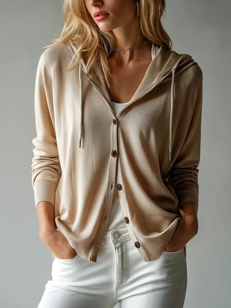 Avila | Hooded Button Front Cardigan