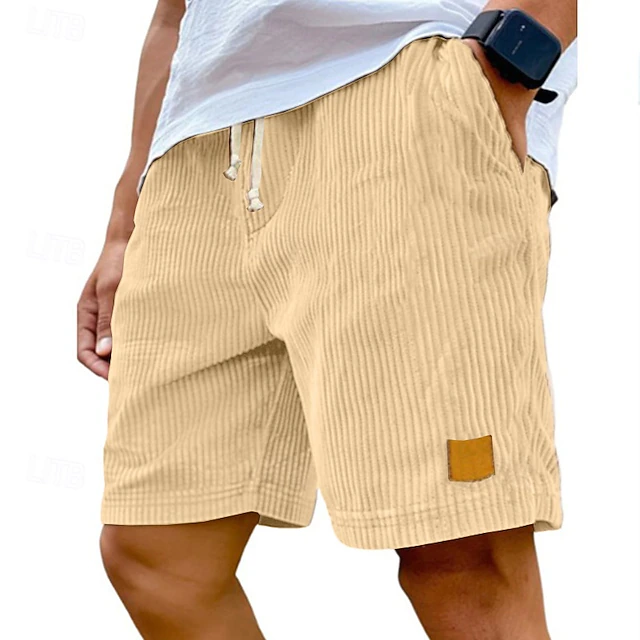 Dearen | Corduroy Shorts With Drawstring Waist