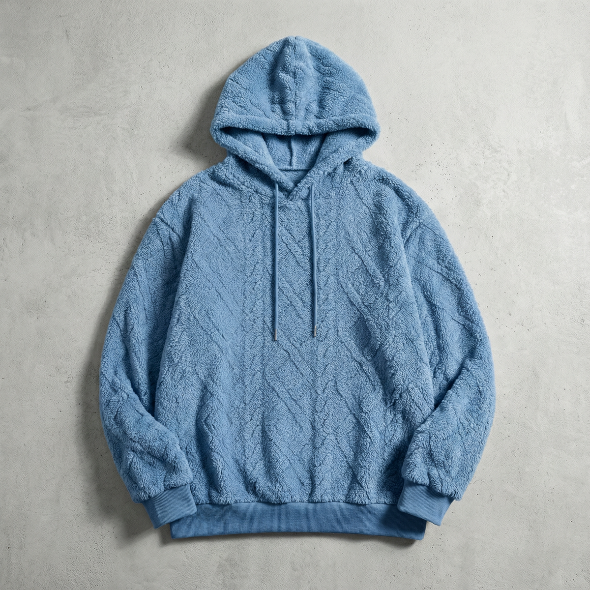 Lawrence | Hoodie with Textured Pattern and Long Sleeves