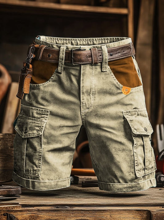 Caleb | Contrast Pocket Mens Cargo Shorts