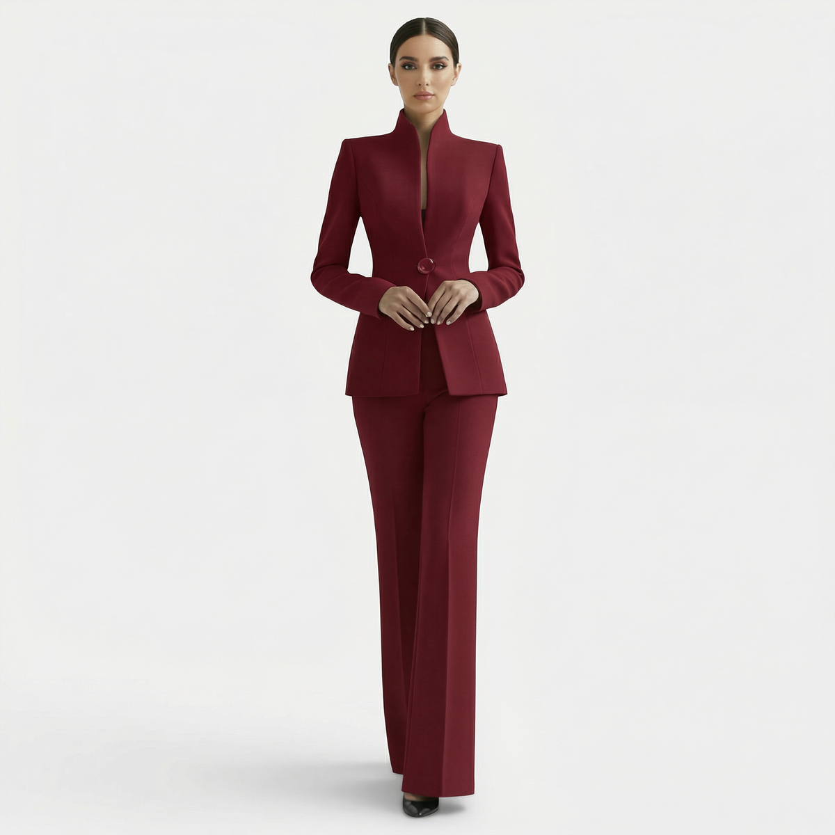 Jennifer | Tailored Jacket and Flared Trousers Set