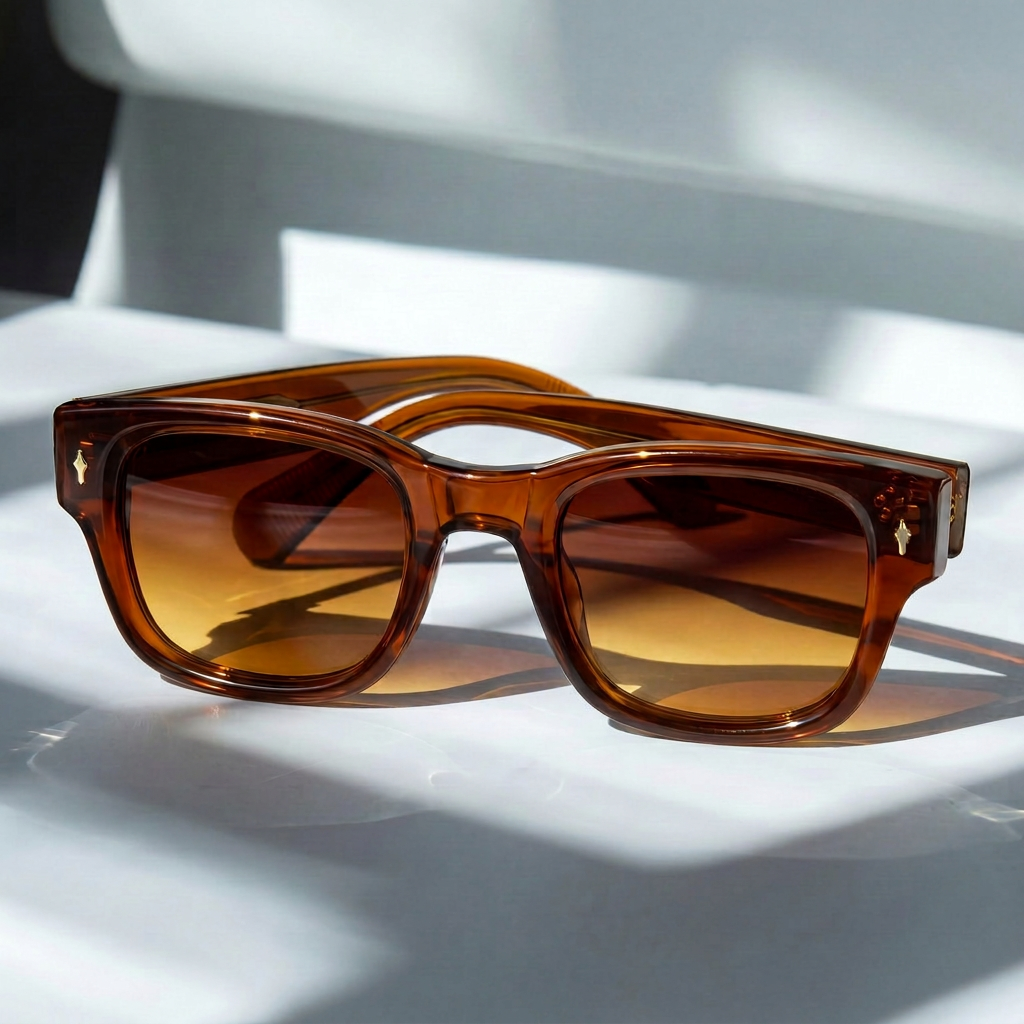 Milo | Square Frame Tinted Lens Sunglasses