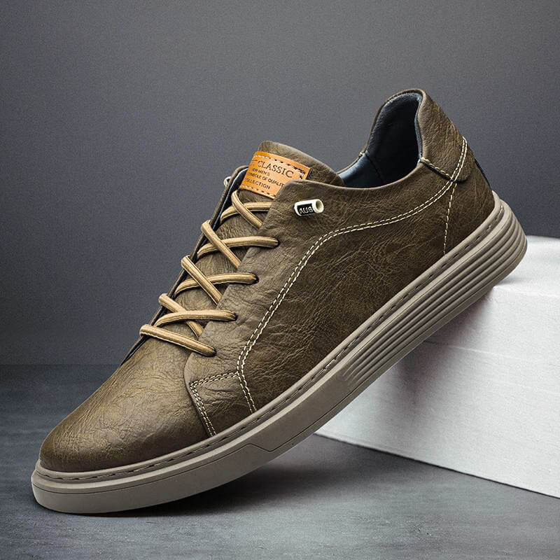Philip | Low-Top Lace-Up Trainers with Textured Uppers