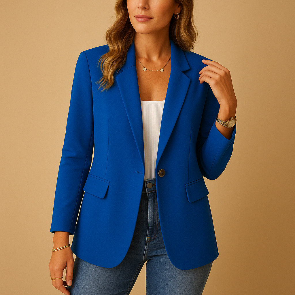 Lizzie | Blazer with Notched Lapels and Fitted Waist