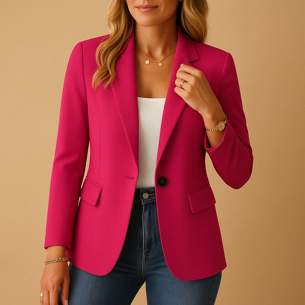 Lizzie | Blazer with Notched Lapels and Fitted Waist