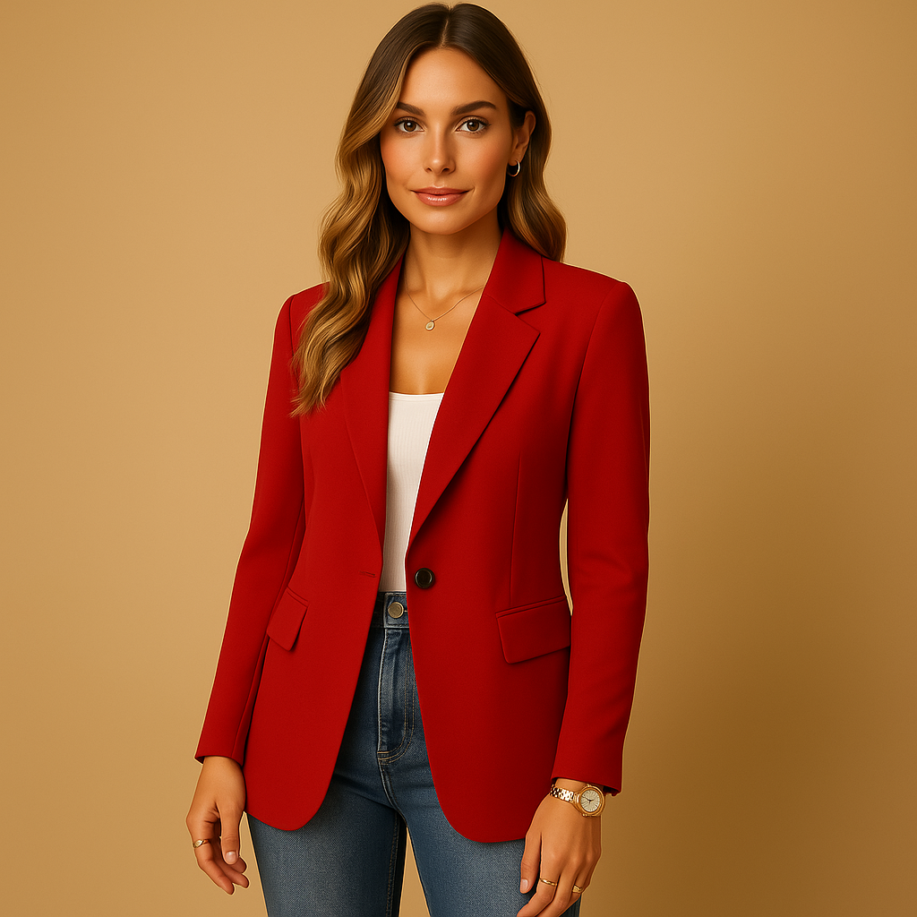 Lizzie | Blazer with Notched Lapels and Fitted Waist