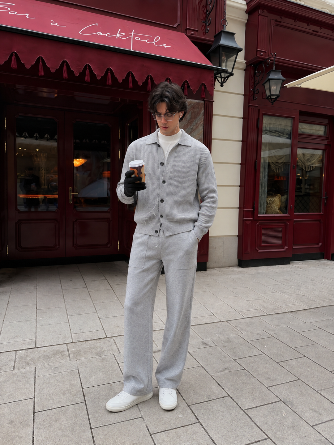 Andrej | Knit Cardigan and Matching Trousers Set