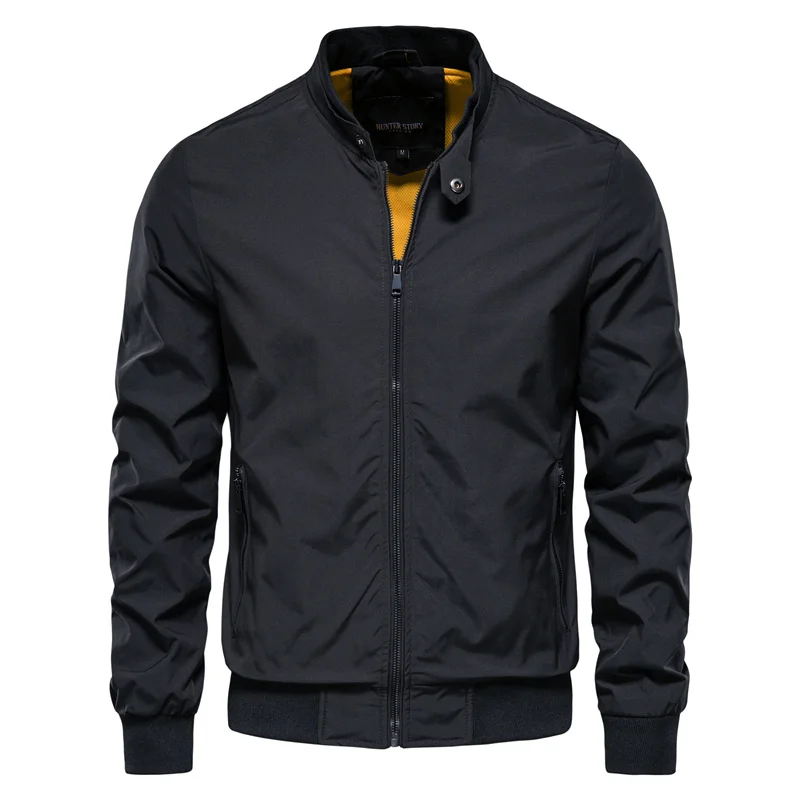 Behrend | Bomber Jacket with Stand Collar and Zip